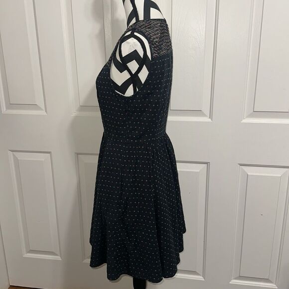 FOSSIL Blue & Multicolor Print Fit & Flare Dress - Picture 3 of 8